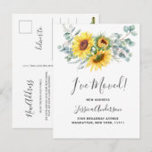 Eukalyptus Rustic Moving Announcement Postkarte (Vorne/Hinten)