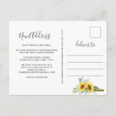 Eukalyptus Rustic Moving Announcement Postkarte (Rückseite)