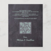 Eukalyptus Rustic QR Code Wedding Save the Date (Rückseite)