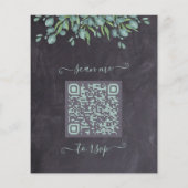 Eukalyptus Rustic QR Code Wedite (Rückseite)