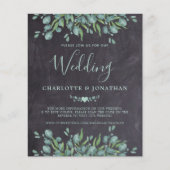 Eukalyptus Rustic QR Code Wedite (Vorderseite)