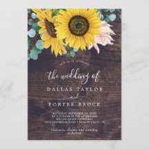 Eukalyptus rustic Sunflower | Wood the Wedding of