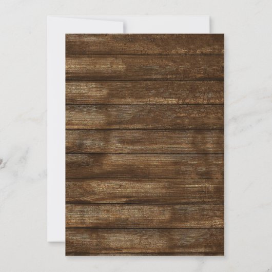 Eukalyptus Rustic Wedding Einladungen (Rückseite)