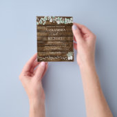 Eukalyptus Rustic Wedding Einladungen Flyer (Gruppe)