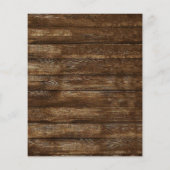 Eukalyptus Rustic Wedding Einladungen Flyer (Hinten)