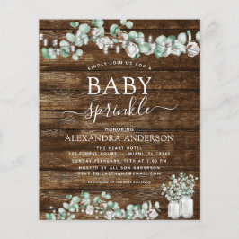Eukalyptus Rustic Wood Baby Sprinkly Lights