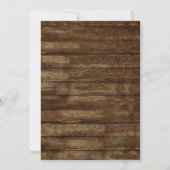 Eukalyptus Rustic Wood Brautparty Lights Jar Einladung (Rückseite)