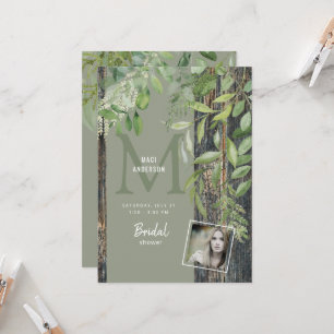 Eukalyptus Rustik Foto Salbei Junggesellinnenabsch Einladung