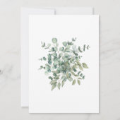 Eukalyptus-Rustikal-Grün-Hochzeit Save The Date (Rückseite)