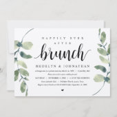 Eukalyptus rustikal, Hochzeitsfeier Einladung (Vorderseite)