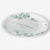 Eukalyptus rustikal pappteller (Schrägansicht)