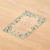 Eukalyptus rustikal Save the Date Acryleinladungen (Ablage )