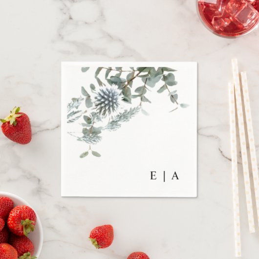 Eukalyptus rustikal serviette (Beispiel)