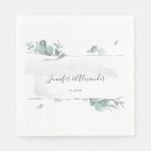 Eukalyptus rustikal serviette (Vorderseite)