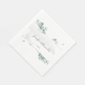 Eukalyptus rustikal serviette (Ecke)