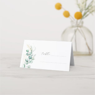 Eukalyptus Rustikale Grünpflanzen Salbei Hochzeit Platzkarte