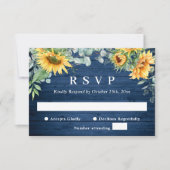 Eukalyptus Rustikale Hochzeit RSVP Karte (Vorderseite)