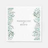 Eukalyptus Rustikale Vegetation Serviette (Vorderseite)