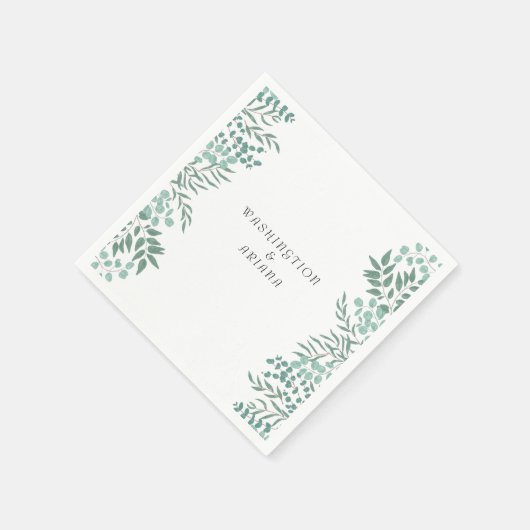 Eukalyptus Rustikale Vegetation Serviette (Ecke)