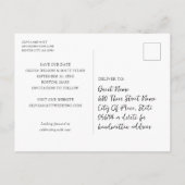 Eukalyptus rustikaler Sonnenblumenkrebs, den wir S Ankündigungspostkarte (Rückseite)