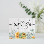 Eukalyptus rustikaler Sonnenblumenkrebs, den wir S Ankündigungspostkarte (Stehend Vorderseite)