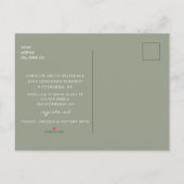 Eukalyptus Rustikales Foto Brautparty Einladungspostkarte (Rückseite)