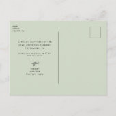 Eukalyptus Rustikales Foto Brautparty Einladungspostkarte (Rückseite)