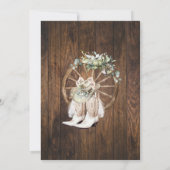 Eukalyptus Saddle up Legen Sie Ihre Stiefel Cowgir Einladung (Rückseite)