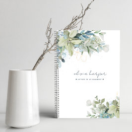 Eukalyptus Sage Blue Letters to Daughter Journal Notizblock