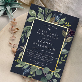 Eukalyptus & Sage Erste Heilige Kommune Folieneinladung