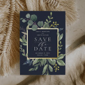 Eukalyptus & Sage Foil Save the Date Karte