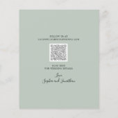 Eukalyptus Sage Foto Hochzeit speichern (Rückseite)