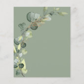 Eukalyptus Sage Green Bridal Brunch (Rückseite)