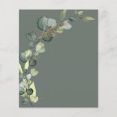 Eukalyptus Sage Green Bridal Brunch (Rückseite)