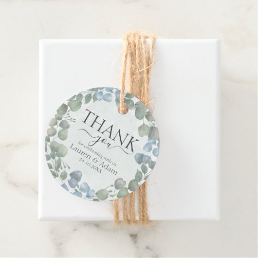 Eukalyptus Sage Green Foliage Wreath Geschenkanhänger (Beispiel)