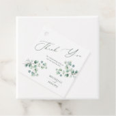 Eukalyptus Sage Green Watercolor Wedding Geschenkanhänger (Beispiel)