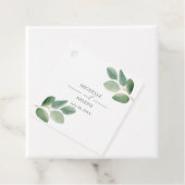 Eukalyptus Sage Green Watercolor Wedding Geschenkanhänger (Beispiel)