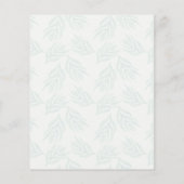 Eukalyptus Sage Green Wedding Einladung (Rückseite)