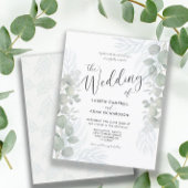 Eukalyptus Sage Green Wedding Einladung