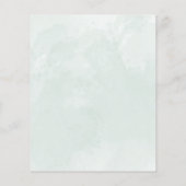 Eukalyptus sage green Wedding Einladung (Rückseite)