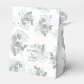 Eukalyptus Sage Green Wedding Geschenkschachtel (Rückseite)