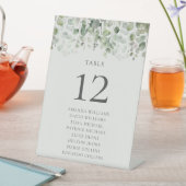 Eukalyptus Sage Green Wedding Sockelschild (In Situ)