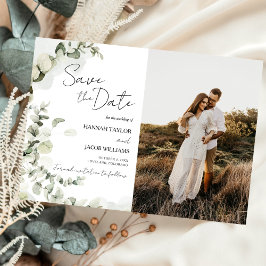 Eukalyptus Sage Greenerity Foto Wedding Save The Date