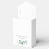 Eukalyptus Sage Grüne botanische Hochzeit Geschenkschachtel (Geöffnet)