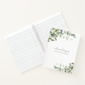 Eukalyptus - Sage Ivy-Buchstaben an Daughter-Speic Notizblock (Innenseite)