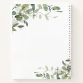 Eukalyptus - Sage Ivy-Buchstaben an Daughter-Speic Notizblock (Rückseite)