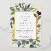 Eukalyptus & Sage Probe Abendessen Folieneinladung (Vorderseite)