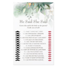 Eukalyptus sagte er sagte, sie sagte Brautparty-Sp