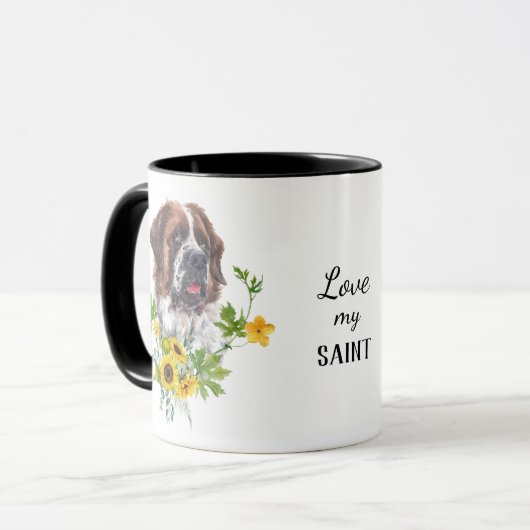Eukalyptus Saint Bernard Dog Tasse (Vorderseite Links)