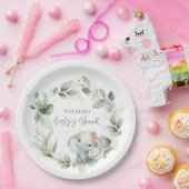 Eukalyptus Salbei niedliche Elefantendusche Pappteller (Party)